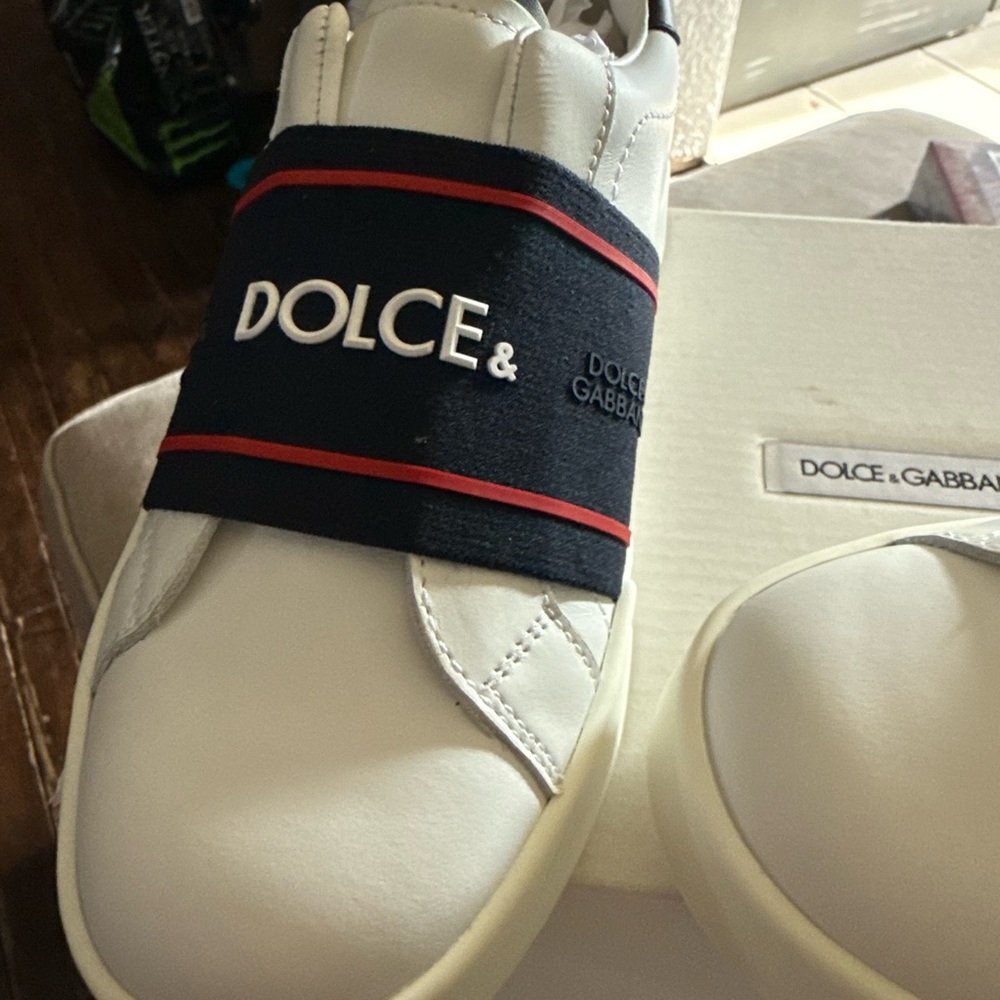 Dolce & Gabbana Kids White Sneakers